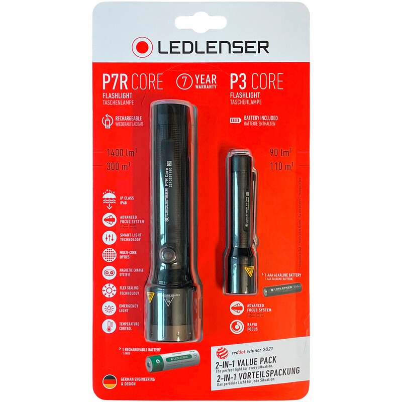 Ledlenser Taschenlampe P7R Core und P3 Core &ndash; Set