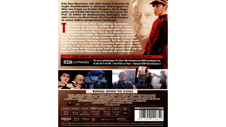 The Doorman – Tödlicher Empfang  (4K Ultra HD) (+ BR)
