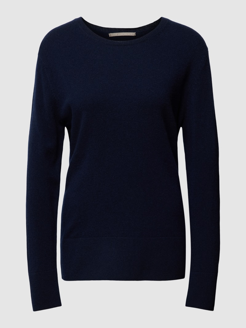 Strickpullover aus Kaschmir in marineblau