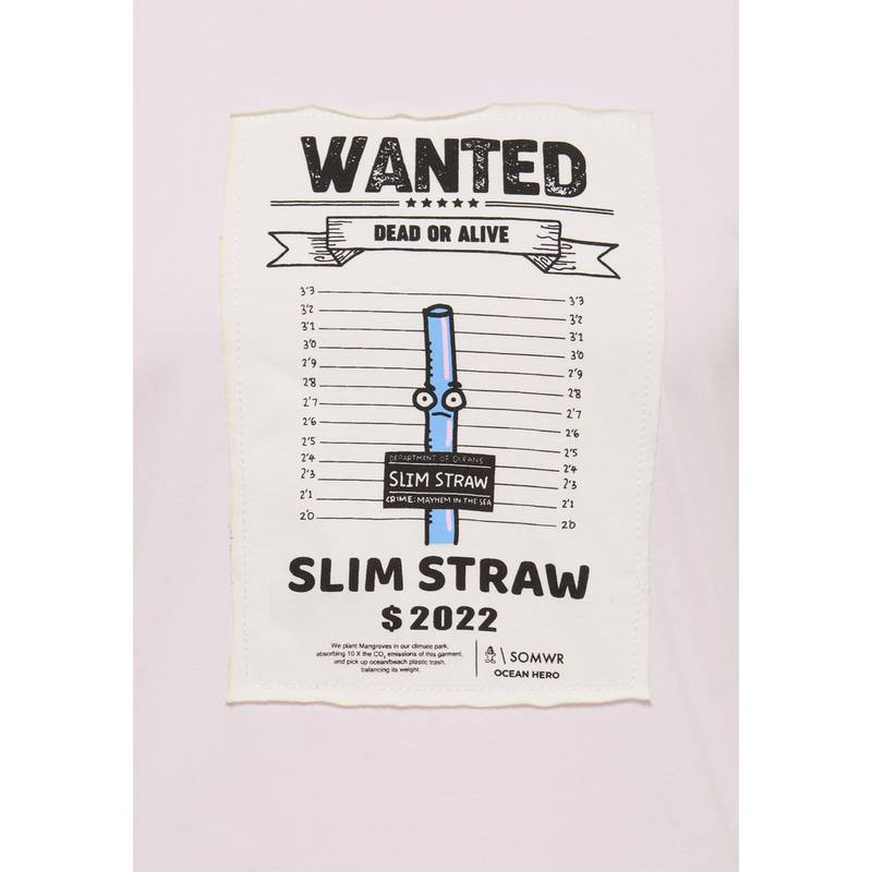 SOMWR T-Shirt With Square Aqua Bottle Print T-Shirt Damen