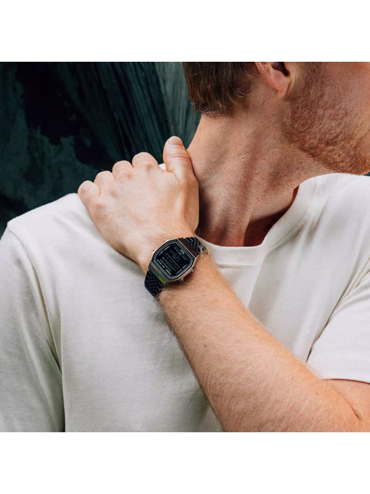 Casio Vintage Iconic Digitaluhr Bluetooth Schwarz günstig kaufen onesize