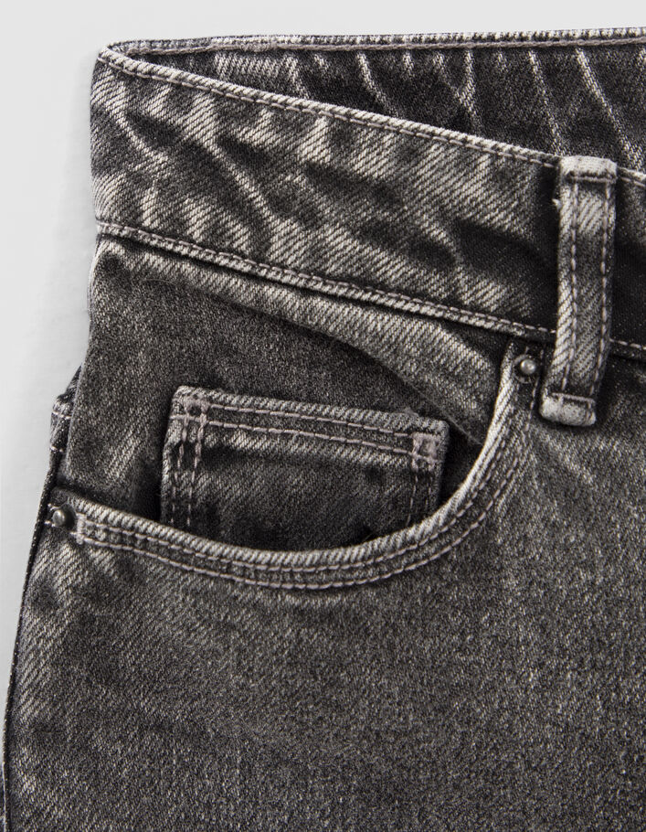 Jean MOM gris longueur 7/8ème fille