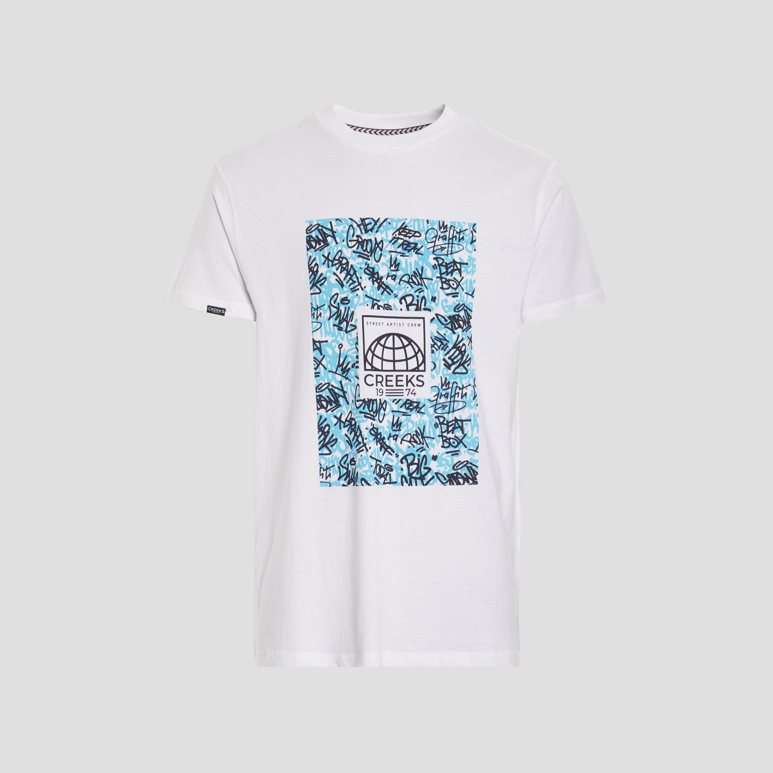 T-shirt manches courtes Creeks ivoire homme | La Halle