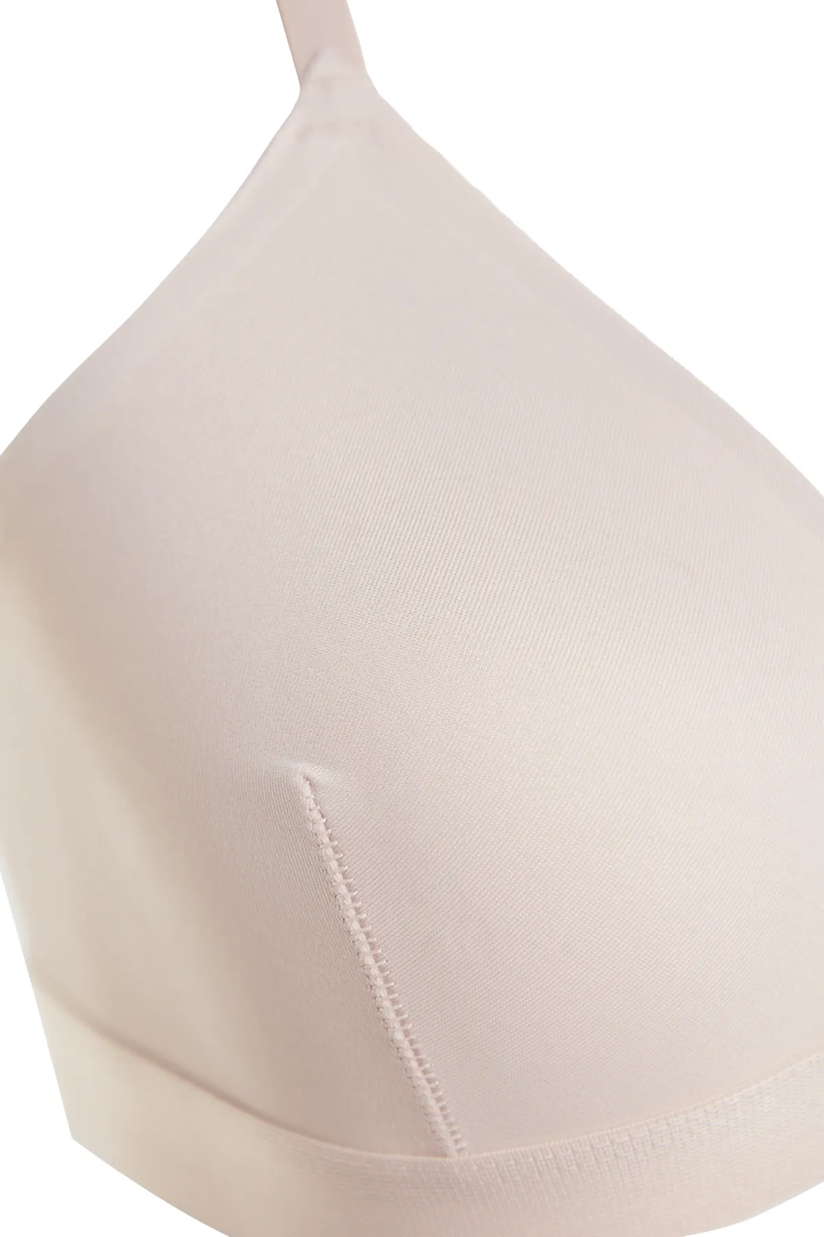 Trendyol Collection  Nerzfarbener, dreieckiger, unbeschichteter Bralette-Strick-BH aus Polyamid THMSS21SU0014
