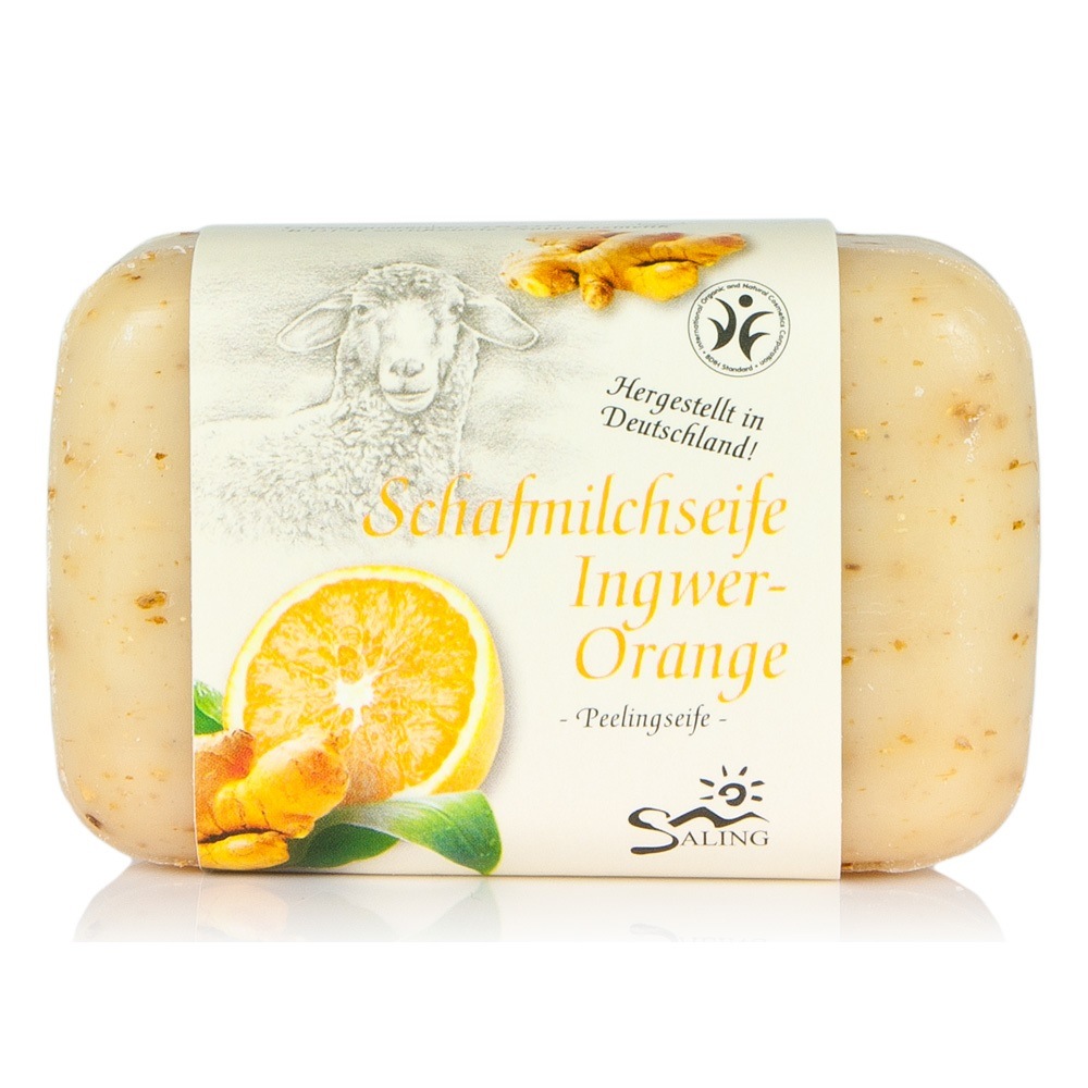 Schafmilchseife - Ingwer-Orange Peeling 100g