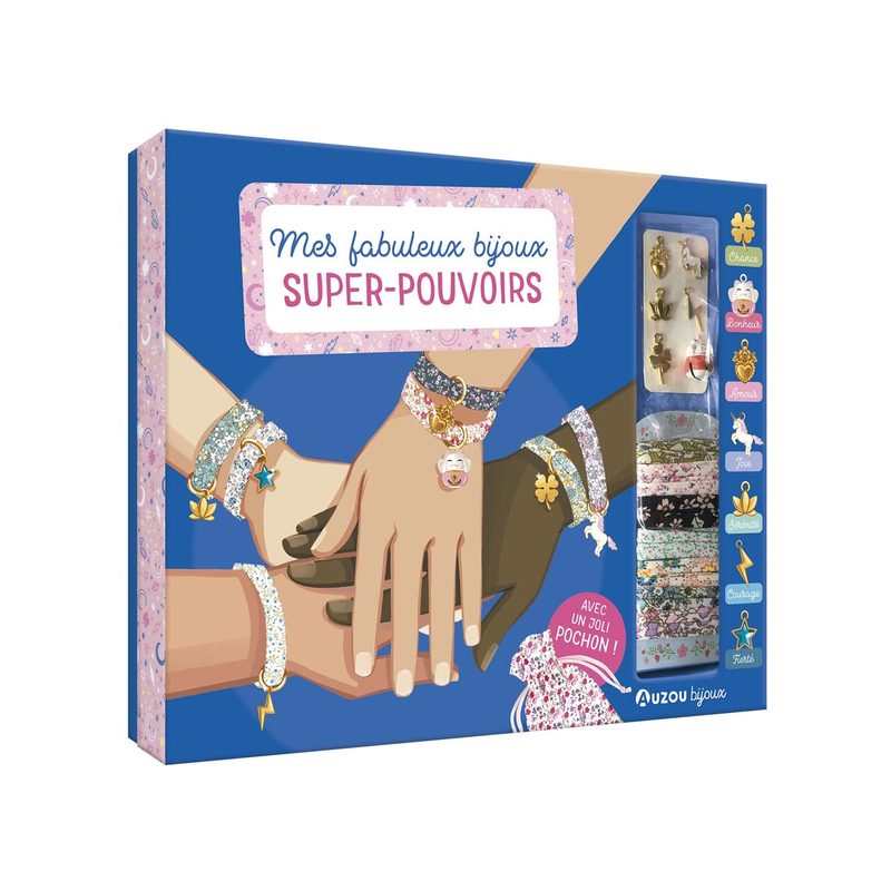 Coffret Ma boîte à bijoux, mes fabuleux bijoux super-pouvoirs - Auzou