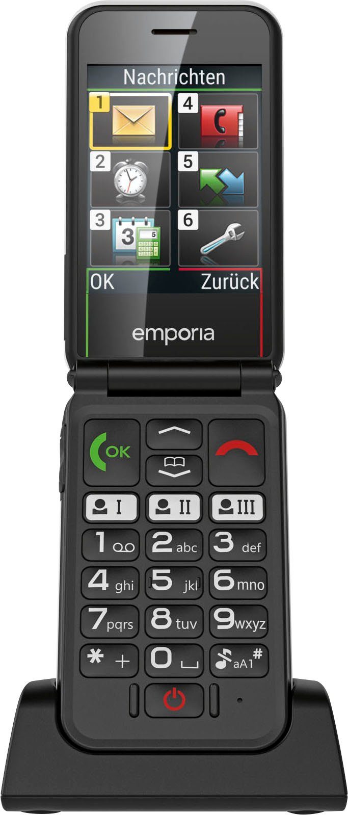Emporia emporiaSIMPLICITYglam Klapphandy (7,11 cm/2,8 Zoll, 0,06 GB Speicherplatz)