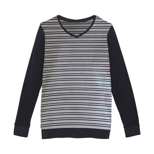 Frottee Pyjama, schwarz