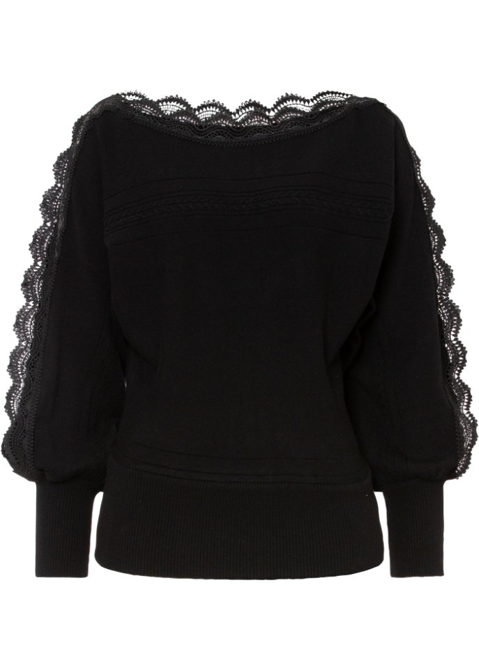 Pullover mit Spitze