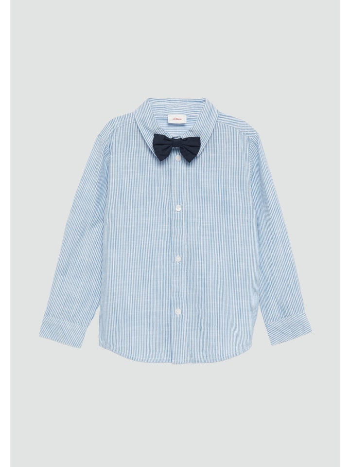 s.Oliver Hemd langarm in Blau günstig kaufen