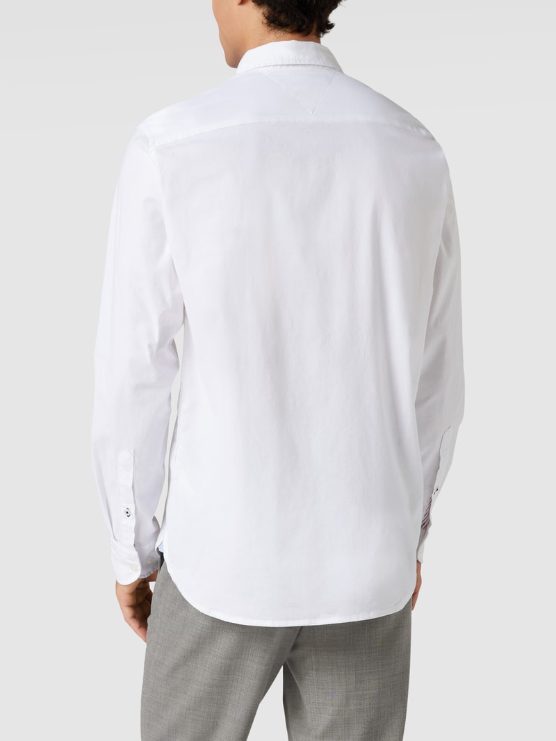 Freizeithemd mit Button-Down-Kragen Modell 'OXFORD' in weiß