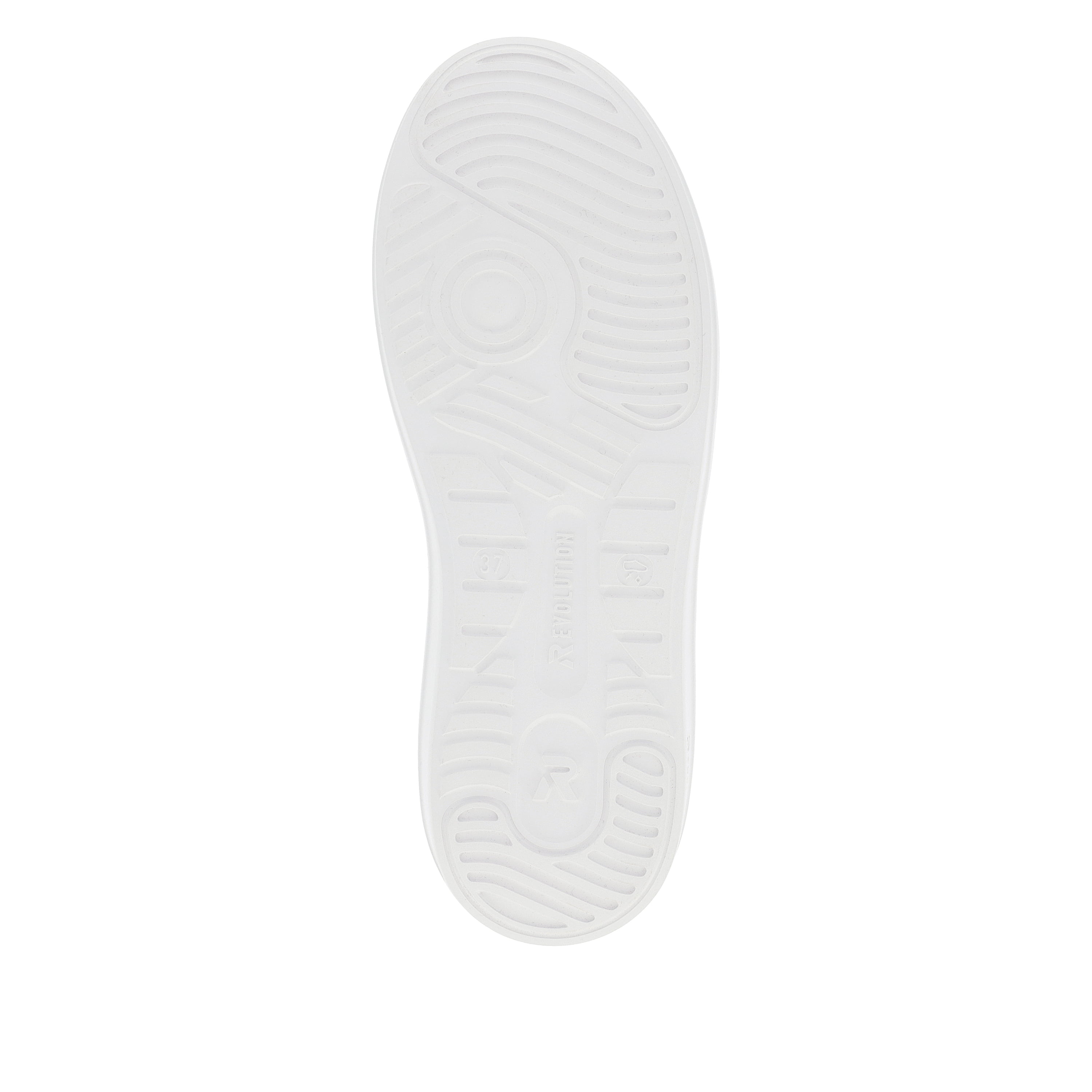 Rieker Damen Sneaker Low clear-white dust-grey