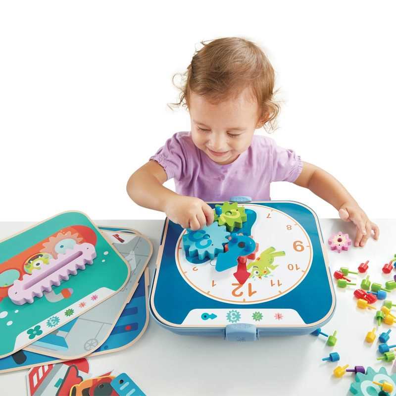 Jeu de mosaïques et d'engrenages animés 2 en 1 Hape
