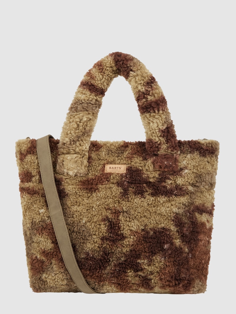 Shopper aus Kunstfell Modell 'Gia' in olivgrün
