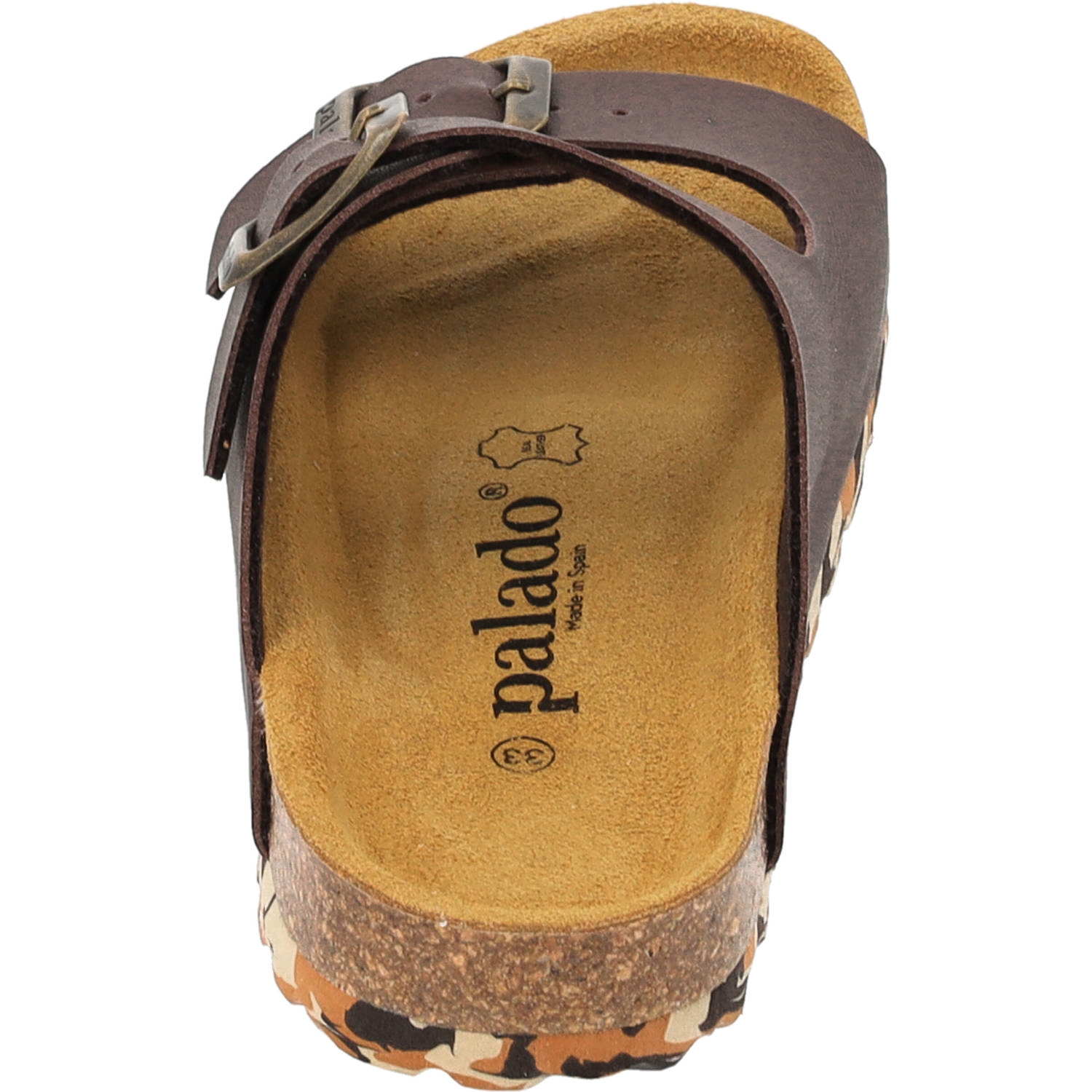 Palado Kids Korfu B Basic, Pantoletten, Kinder, Dunkelbraun/Camou