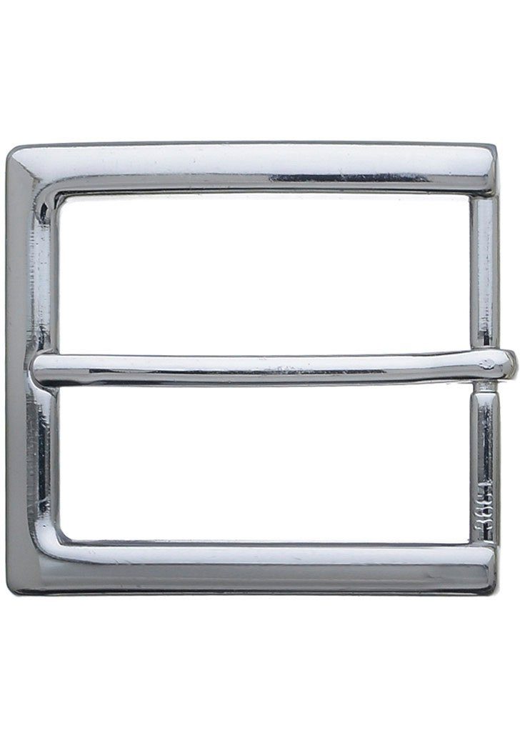 RETTUNGSRING by showroom 019° Gürtelschnalle Wechselschnalle Halb Eckig Silber