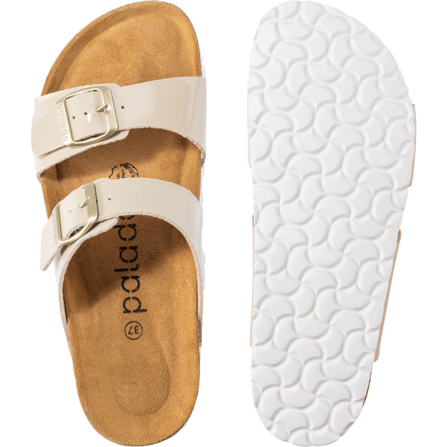 Palado Samos PF, Pantoletten, Damen, Lack Beige