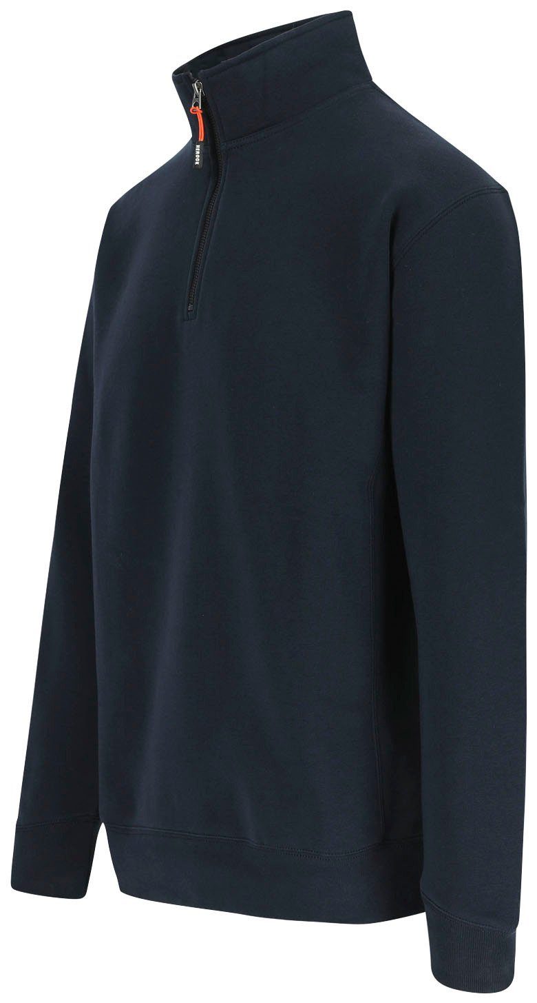 Herock Sweater Vigor Basic, mit Reißverschluss am Kragen, angenehmes Tragegefühl