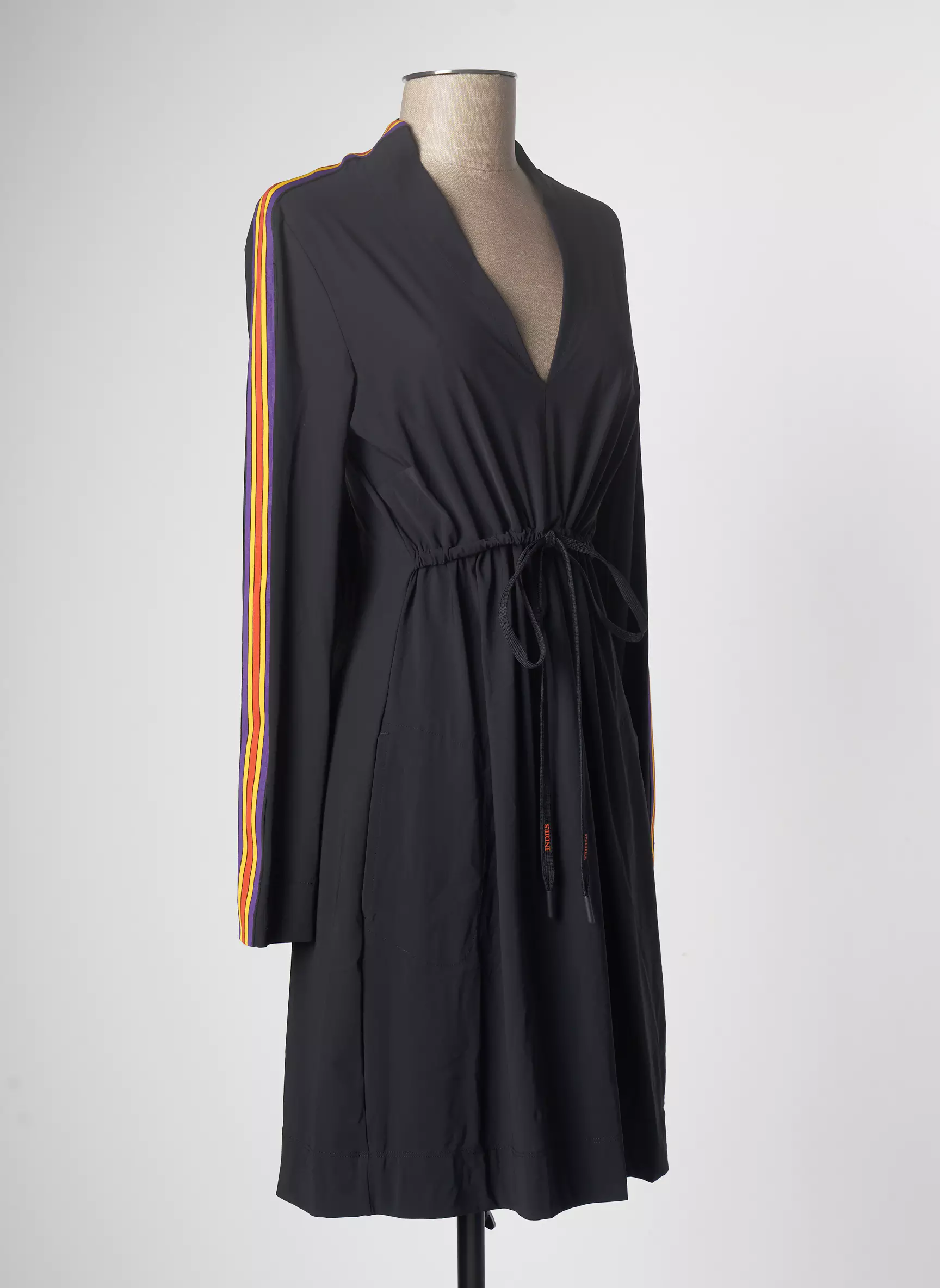 Indies Robes Mi Longues Femme couleur noir