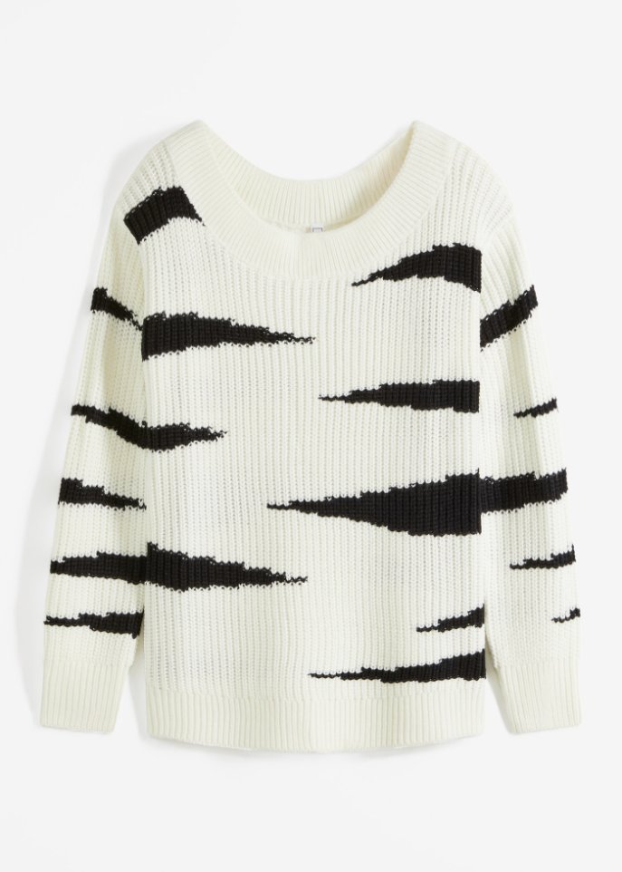 Pullover gerippt