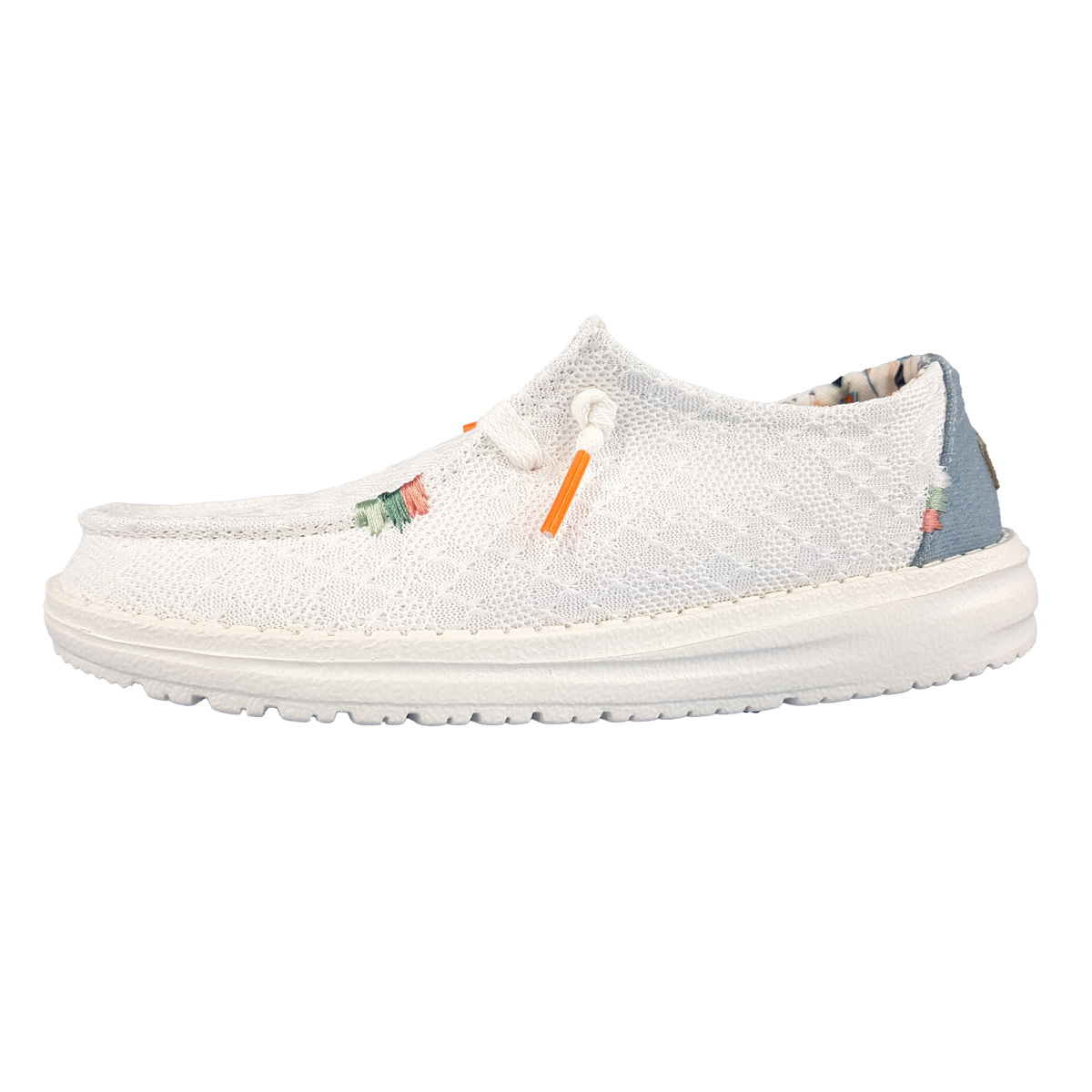 Hey Dude Wendy Boho 40054-1KF Weiß 1KF White Crochet