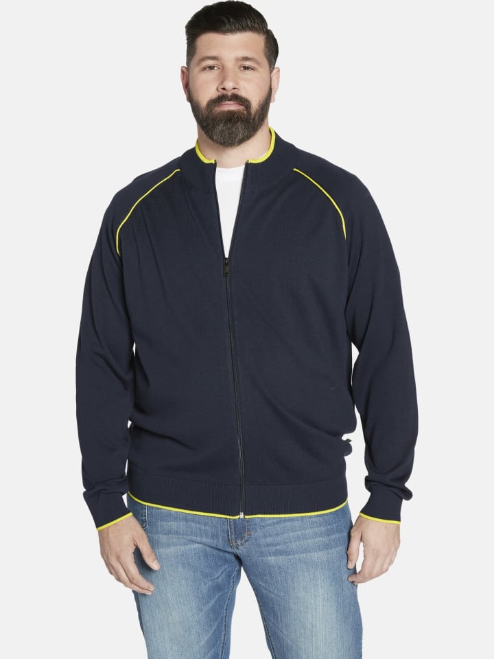 Charles Colby Strickjacke DUKE GLENNSON in dunkelblau günstig kaufen