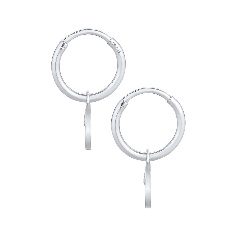 Elli Elli Boucles d'Oreilles Tendance Emoji Smile pour femme avec cristaux de zircone  Boucles d'oreilles