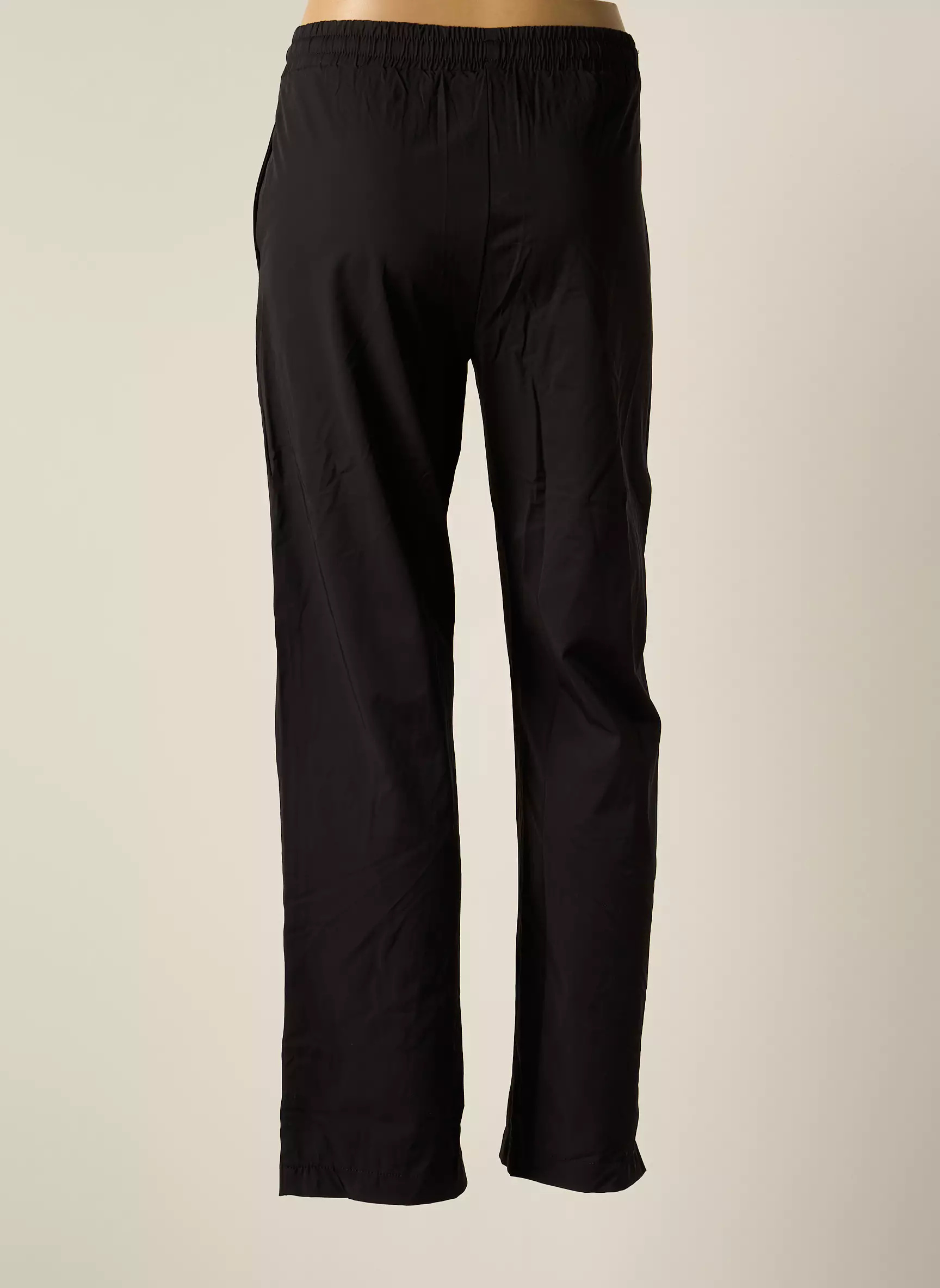 Laagam Pantalons Droits Femme couleur noir