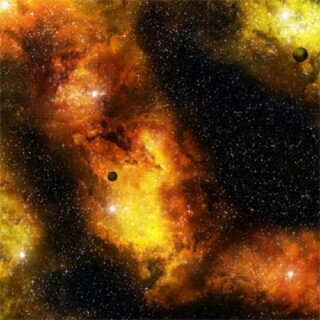Fiery Nebula Space Game Mat (36