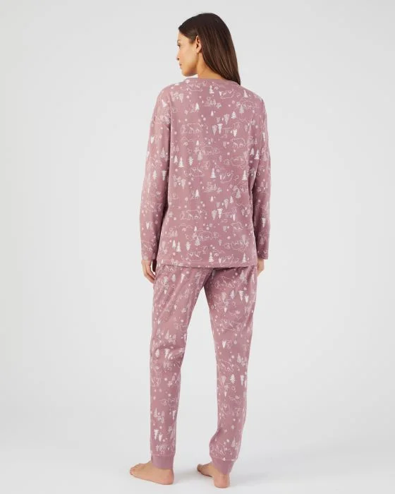 Pyjama à motifs maille jersey