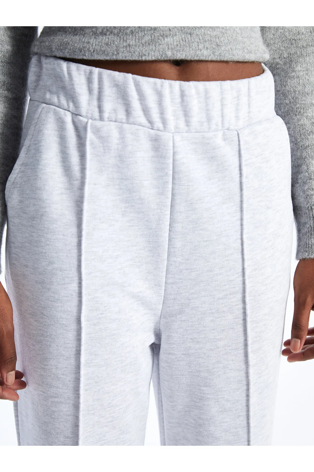 LC Waikiki  Einfarbige Jogginghose für Damen mit elastischem Bund