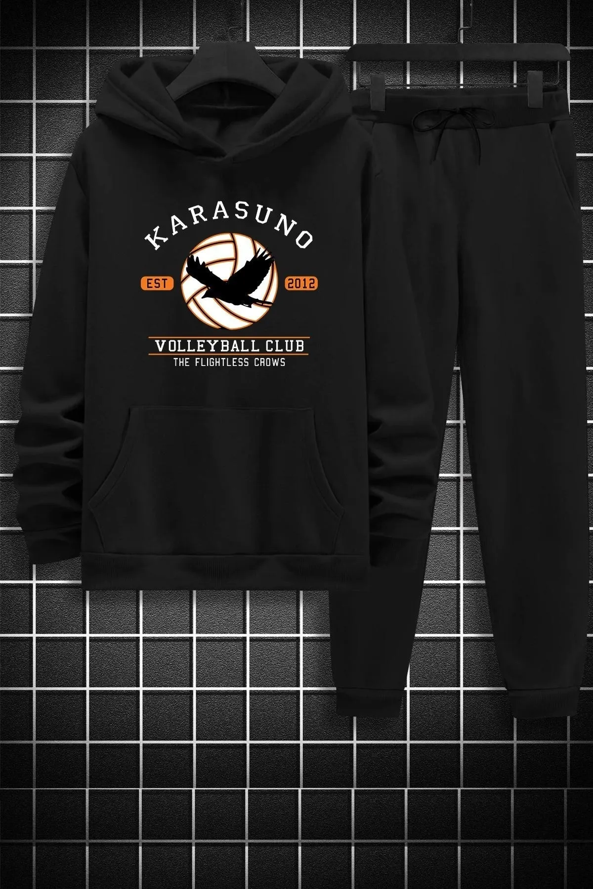 uyguntarz  Unisex Karasuno-Trainingsanzug-Set