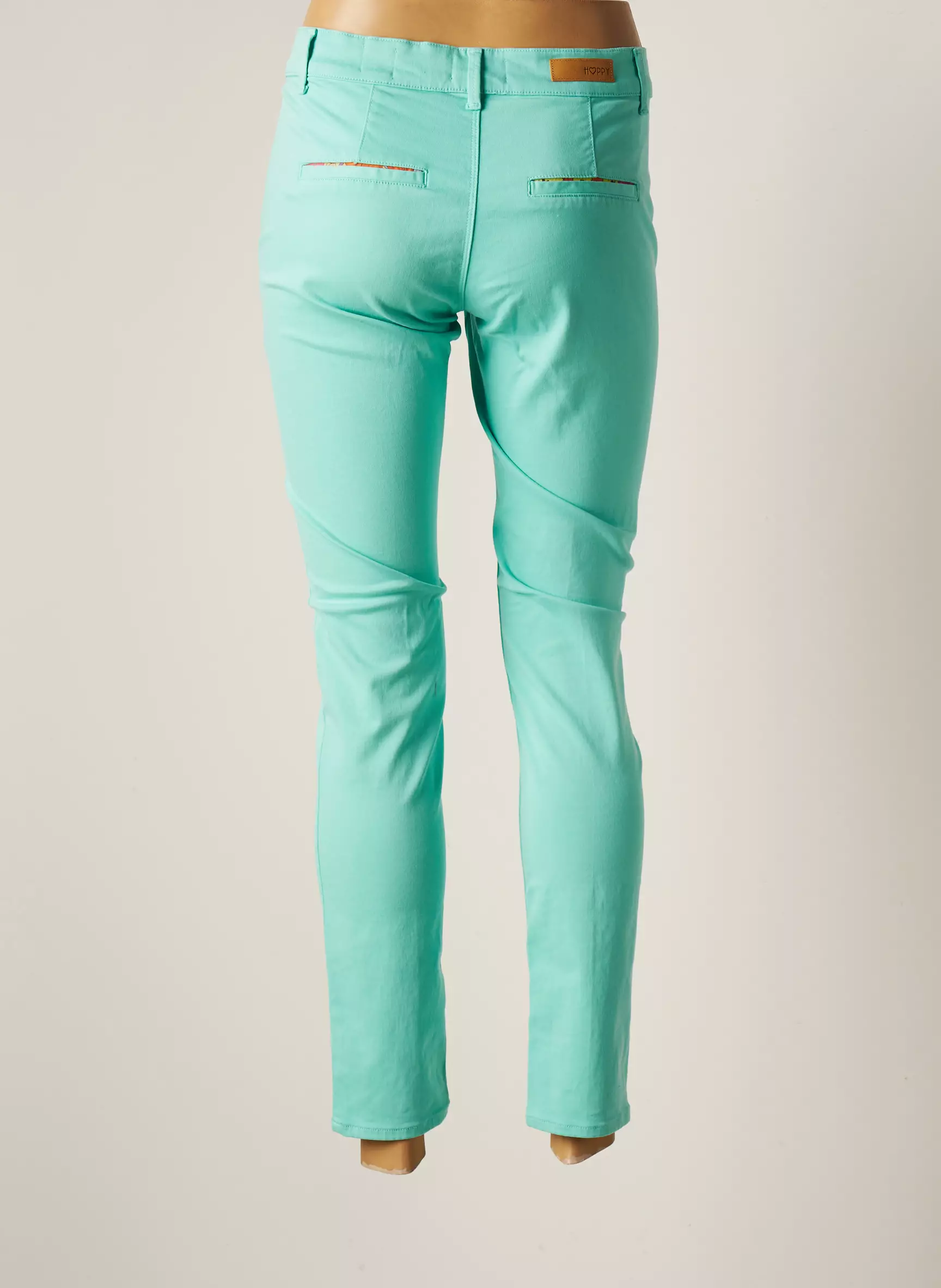 Hoppy Pantalons Chino Femme couleur bleu