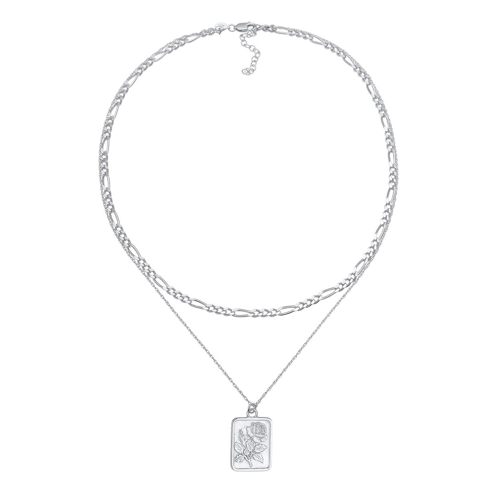 Elli PREMIUM Elli PREMIUM Collier Blogueuse de tendances en chaîne pour les dames en argent st collier