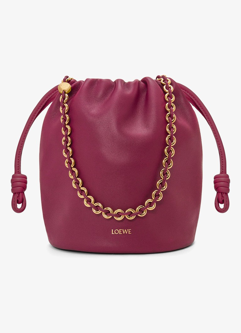 LOEWE Flamenco Purse Bucket crossbody bag made of lambskin