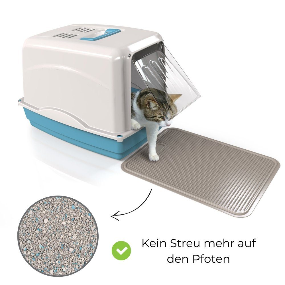 GarPet Katzentoilette Katzenklo Matte Katzenstreu Katzentoilette Unterleger Vorlegematte