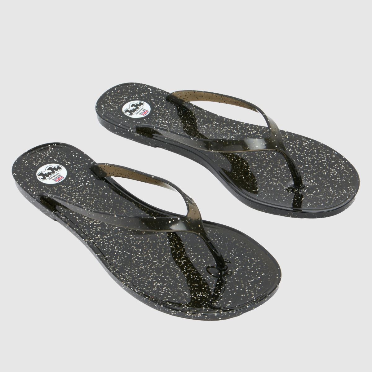 JUJU JELLIES – Svarta flip-flop-sandaler