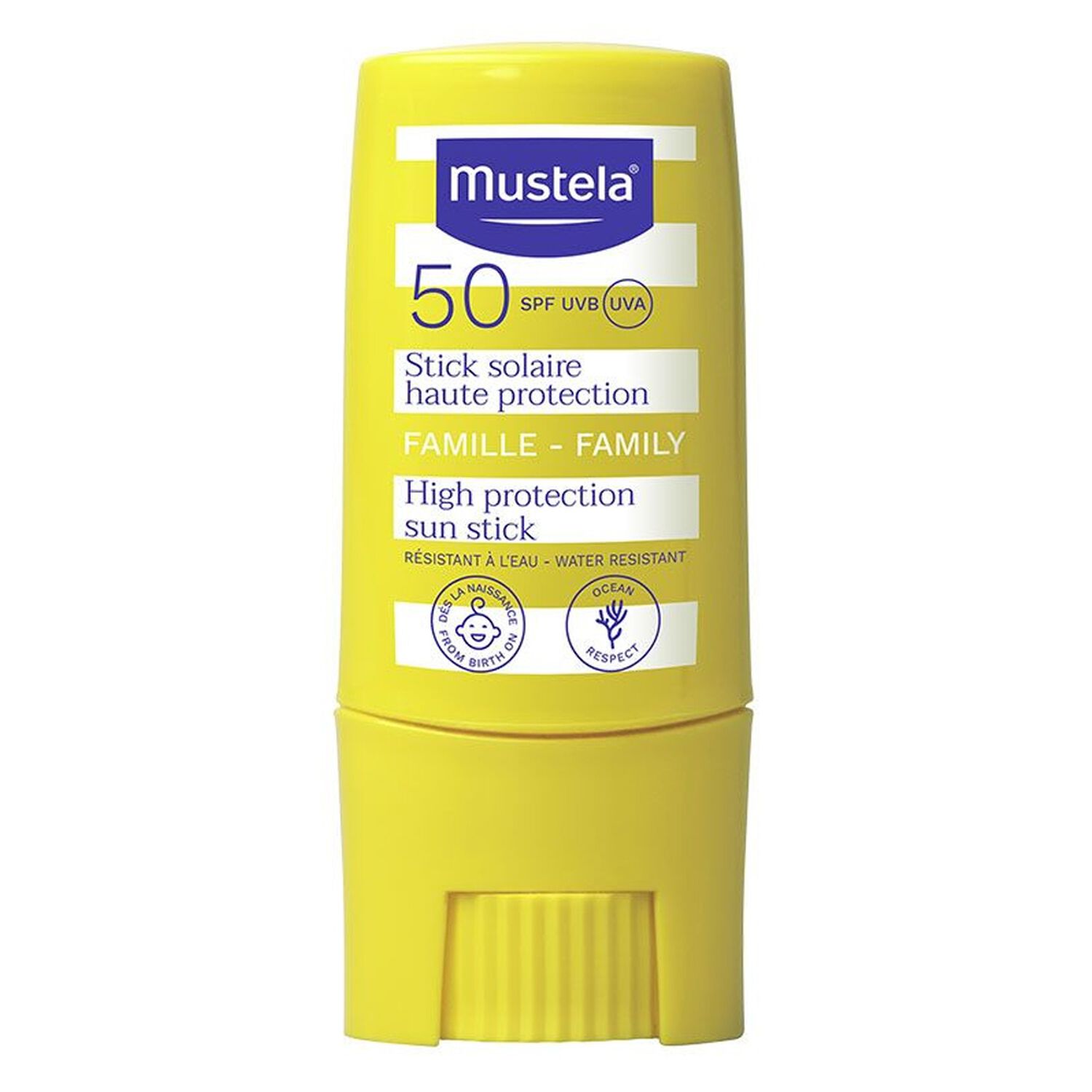 Mustela Solaire Stick Solaire Haute Protection SPF50 Zones Localisées - 9 ml