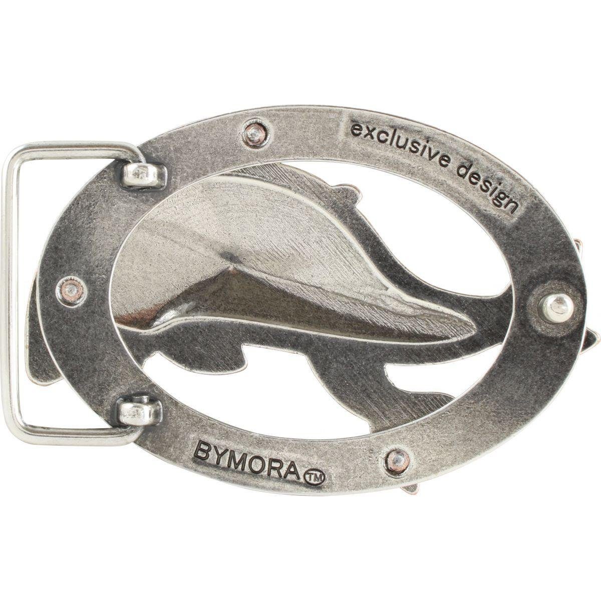BELTINGER Gürtelschnalle Delfine 4,0 cm - Buckle Wechselschließe Gürtelschließe 40mm - Gürtel b
