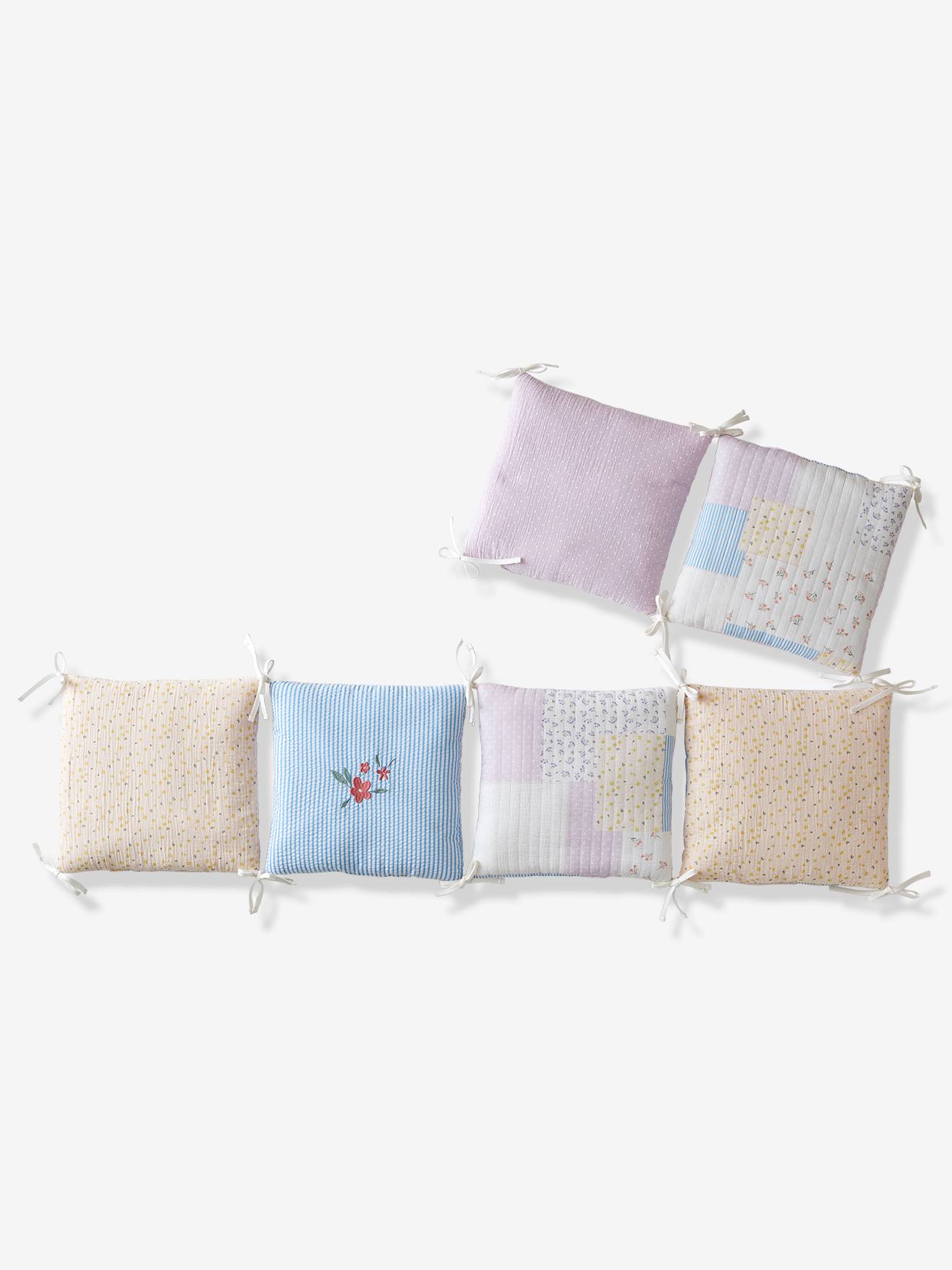 Vertbaudet Baby Bettumrandung/Laufgitter-Polster SOMMERHAUS Oeko-Tex - mehrfarbig