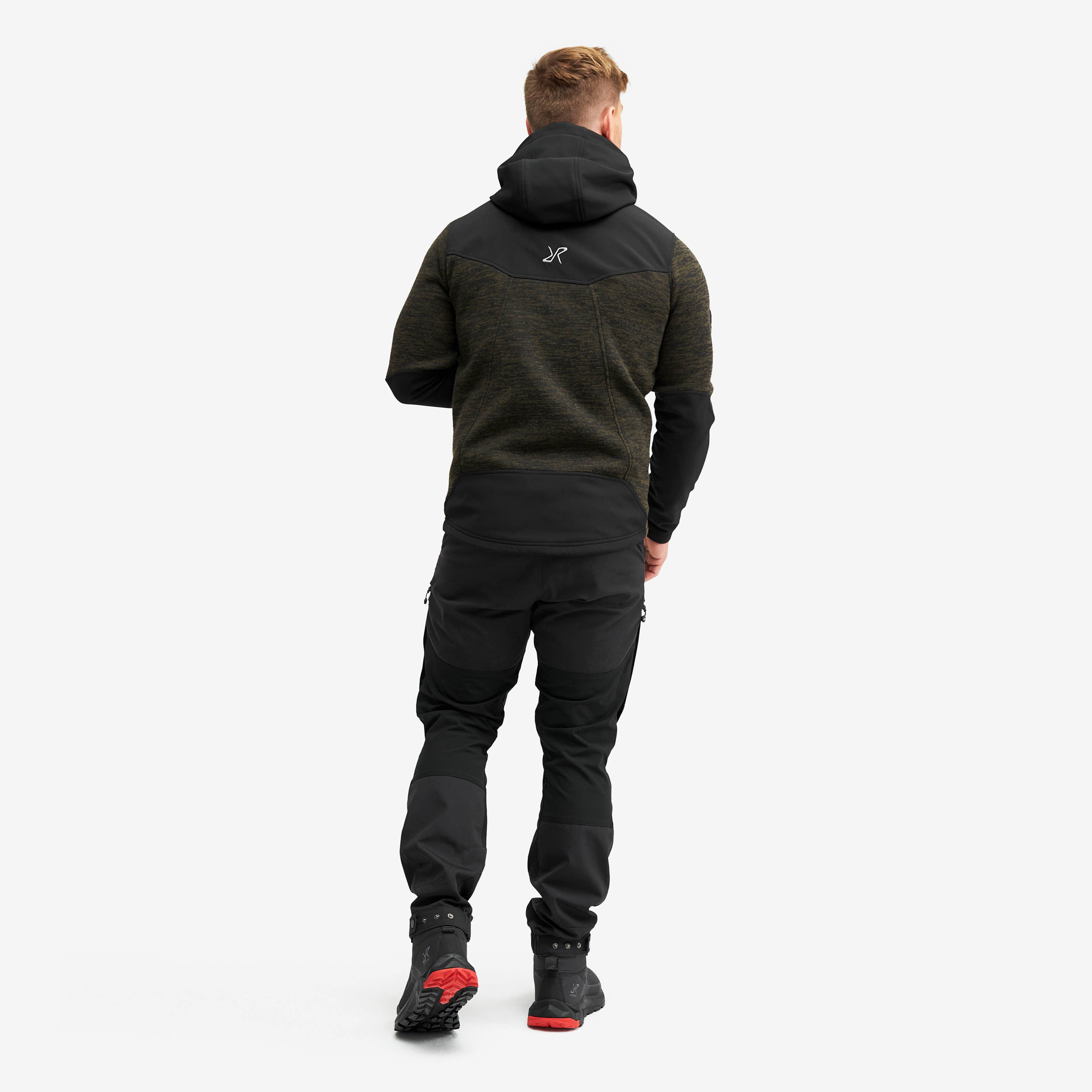 Wander Pro Wool Hoodie Homme Dark Olive