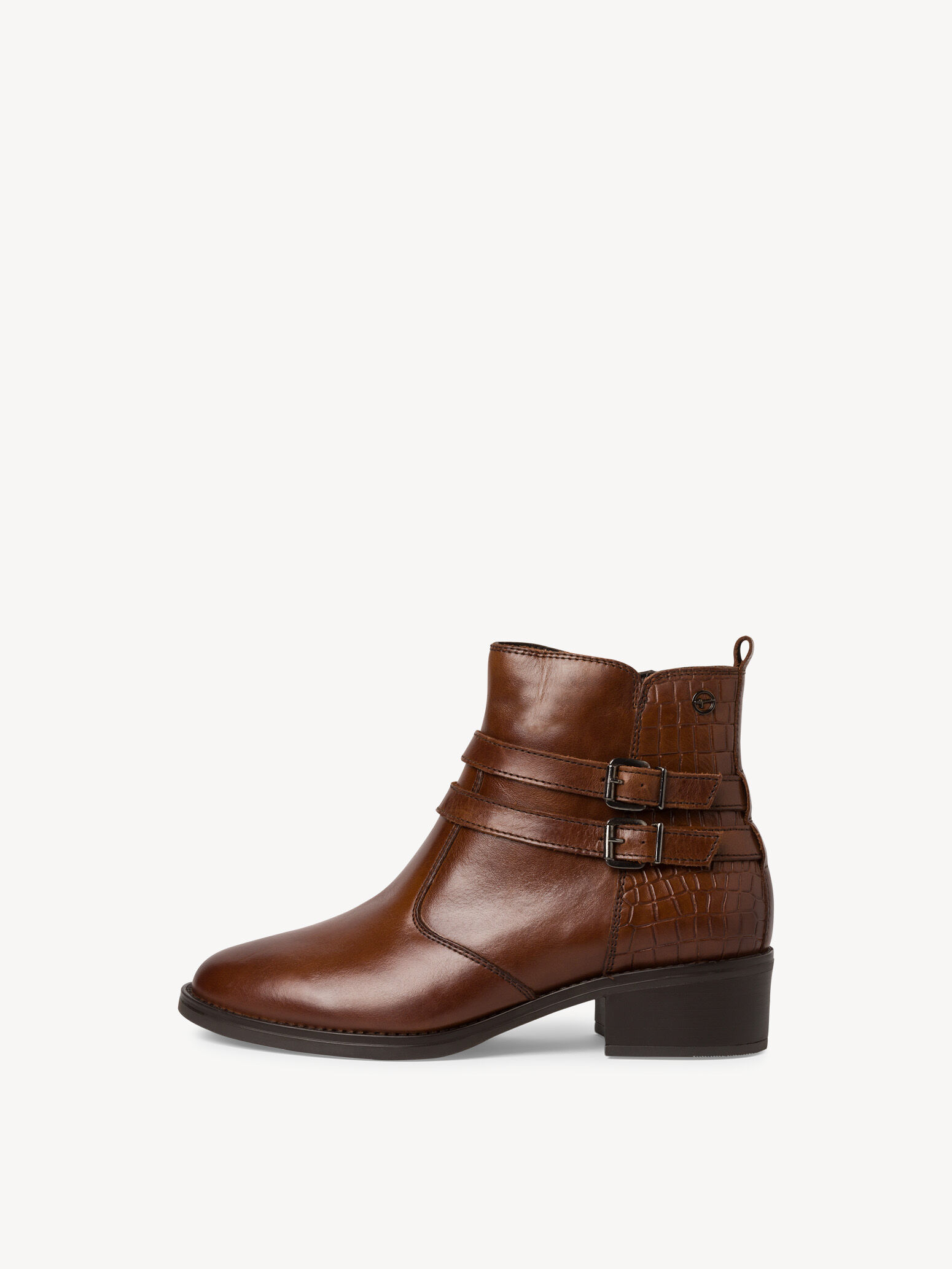 Bottine en cuir - marron