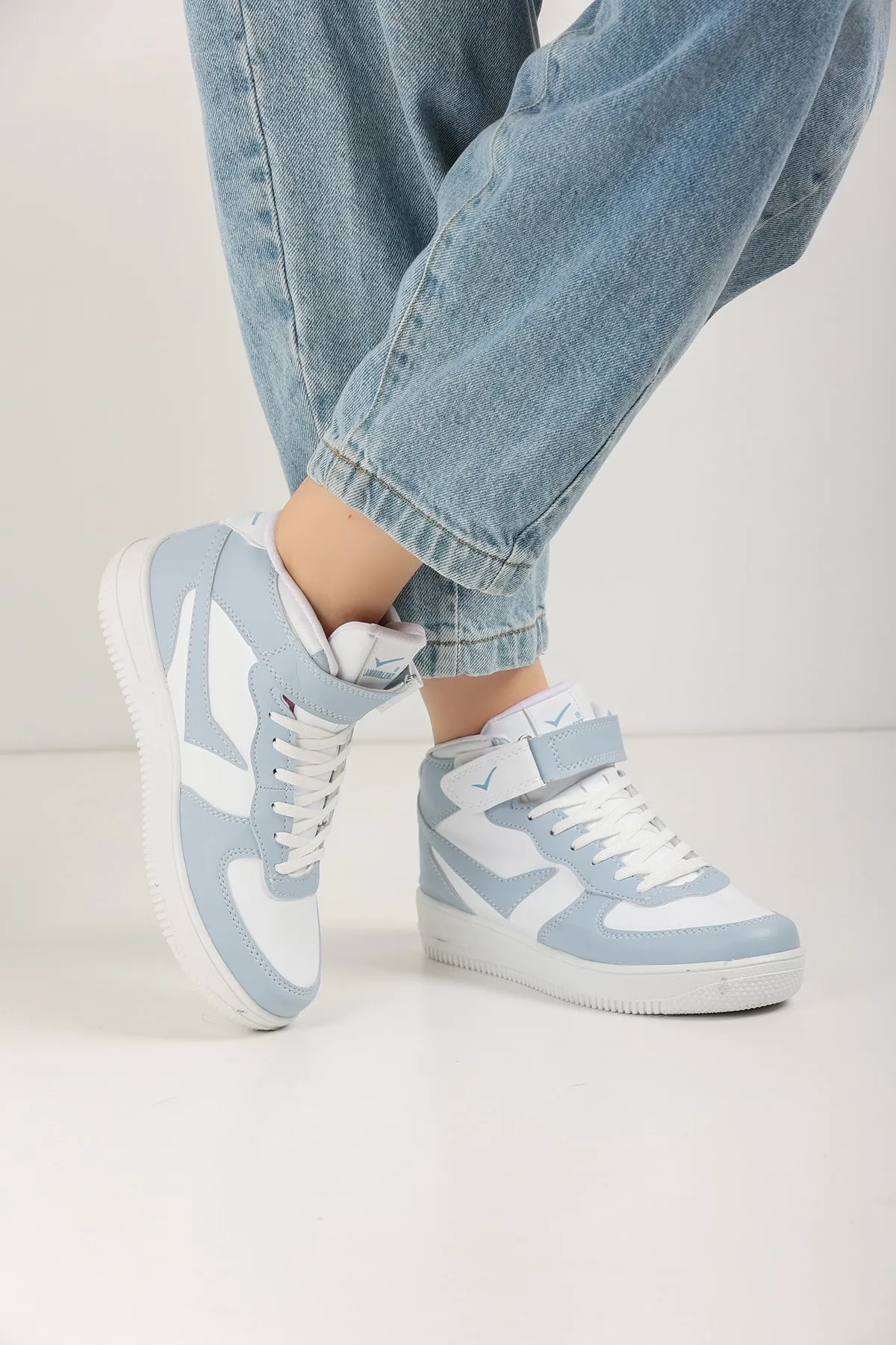 en7  Blau-weiße Unisex-Sneakers 2185