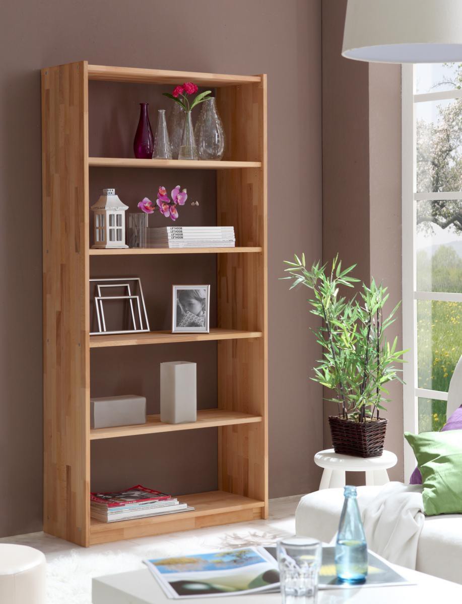 Ticaa Standregal Simon Buche massiv Natur 179 cm hoch