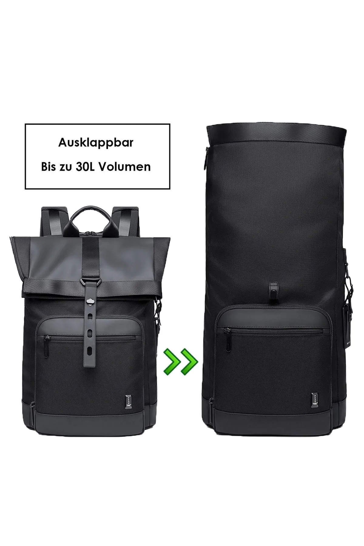 Peak Time  Rucksack - Schwarz - Unifarben