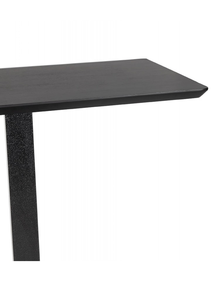KADIMA DESIGN Hochtisch Industriell Holz Metall | Bar Tisch mit Doppelsockel in Schwarz günstig kaufen