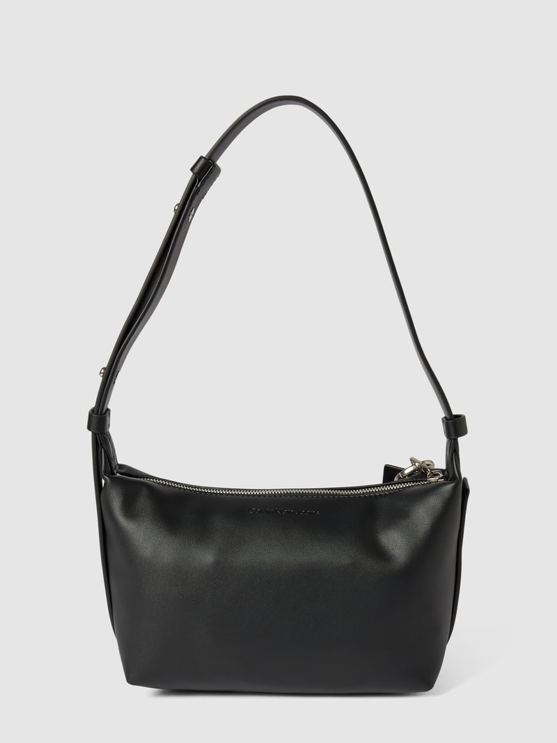 Hobo Bag mit Label-Details in schwarz