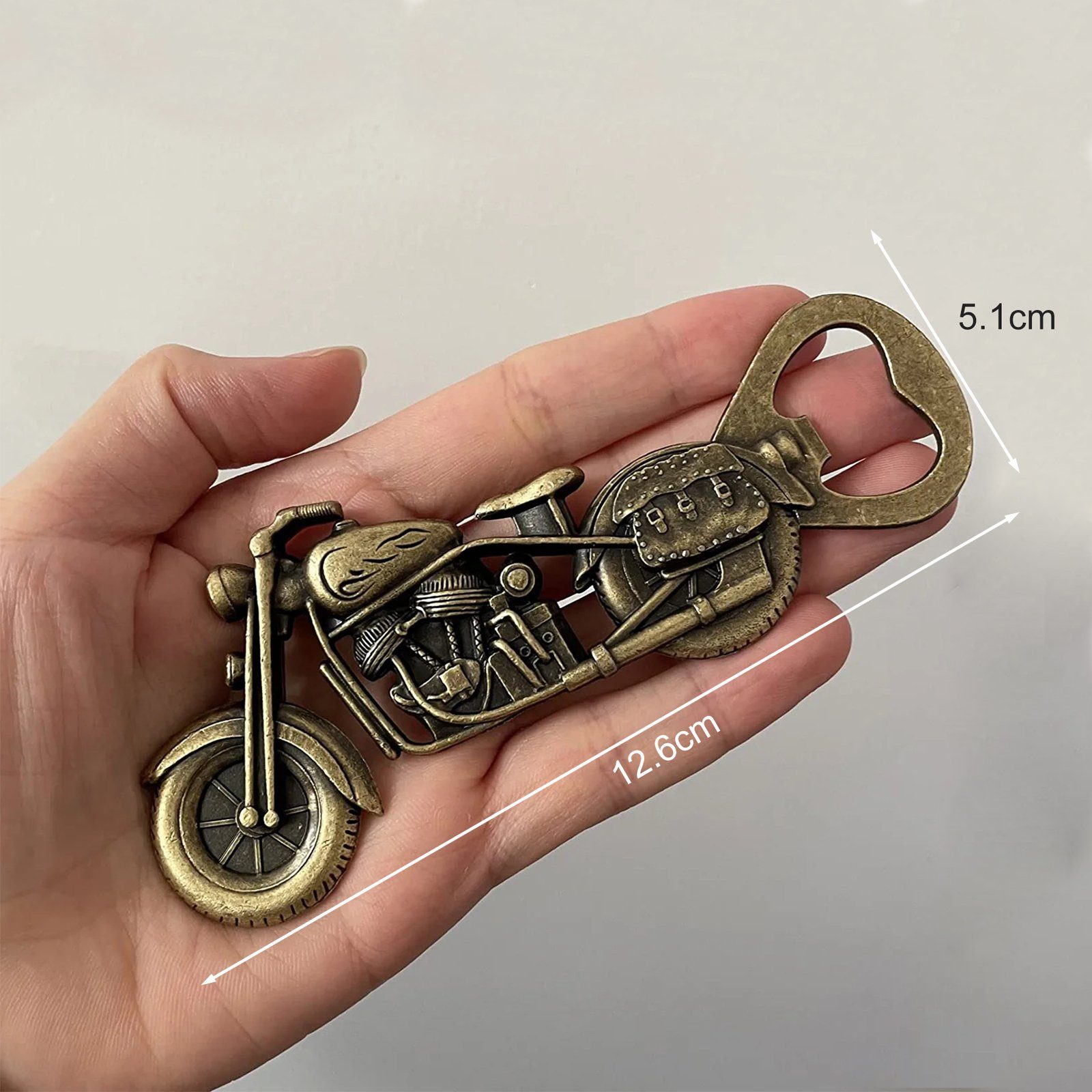 CALIYO Flaschenöffner Flaschenöffner für Männer, Vintage Motorrad Bier Flaschenöffner, Bottle Opener Motorrad Geschenke für Männer Ehemann Freund Vater Opa