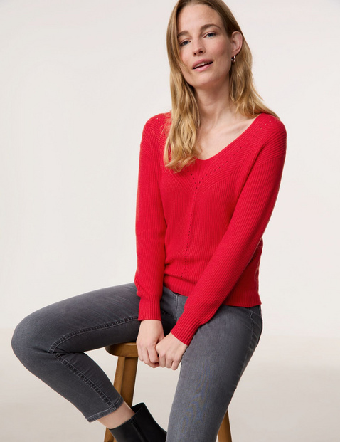 Pullover mit Ajour-Details