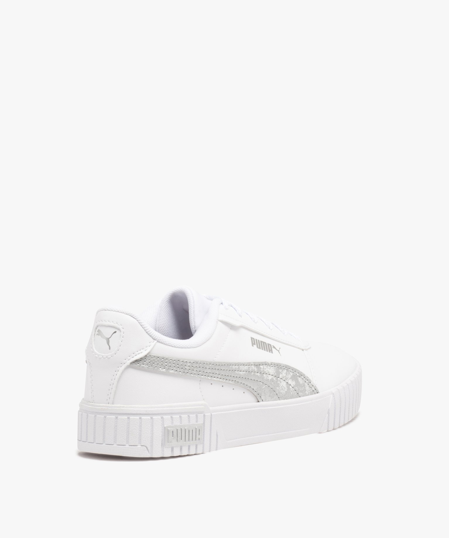 Baskets femme à bande métallisée - Puma blanc | GEMO
